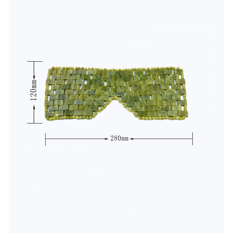 Masque yeux en jade naturel – Relaxation & régénération 285 Hz
