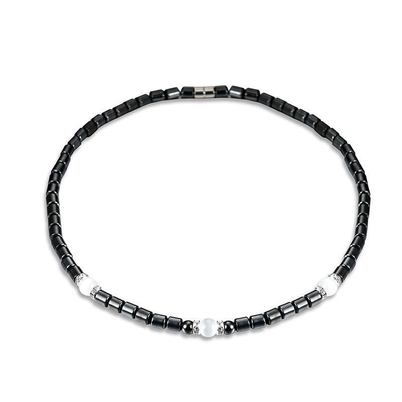 Bijou noir en hématite d’ancrage et d’équilibre