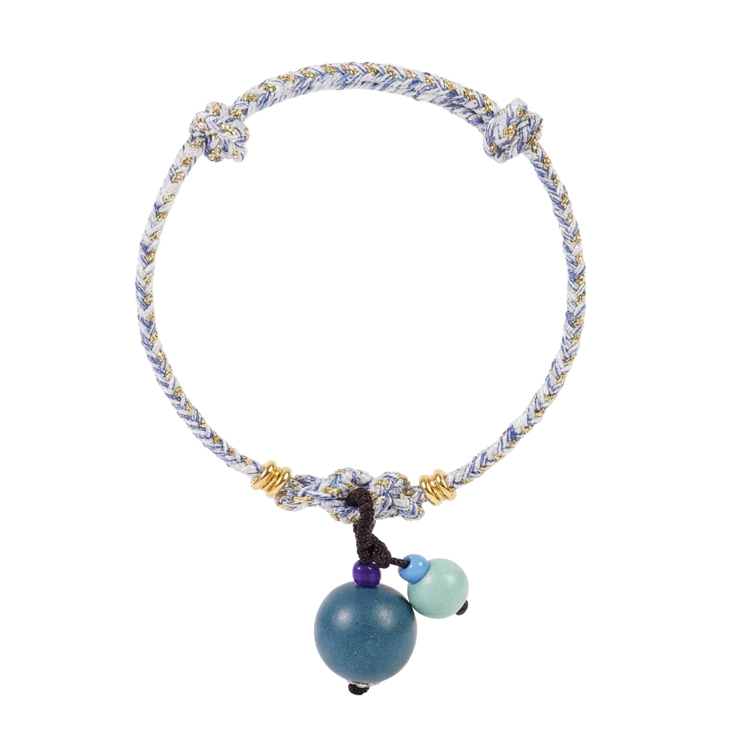 Bracelet tressé bien-être en bois de santal & bois d’agar – Ancrage & harmonie intérieure