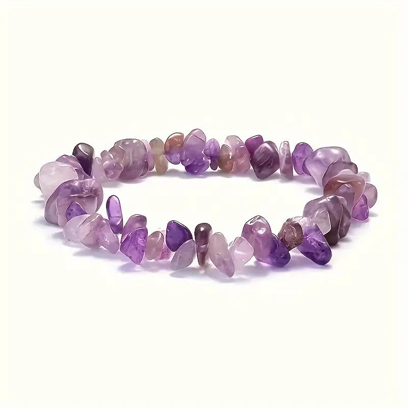 Parure Améthyste Naturelle – Collier & Bracelet vibratoire 852 Hz
