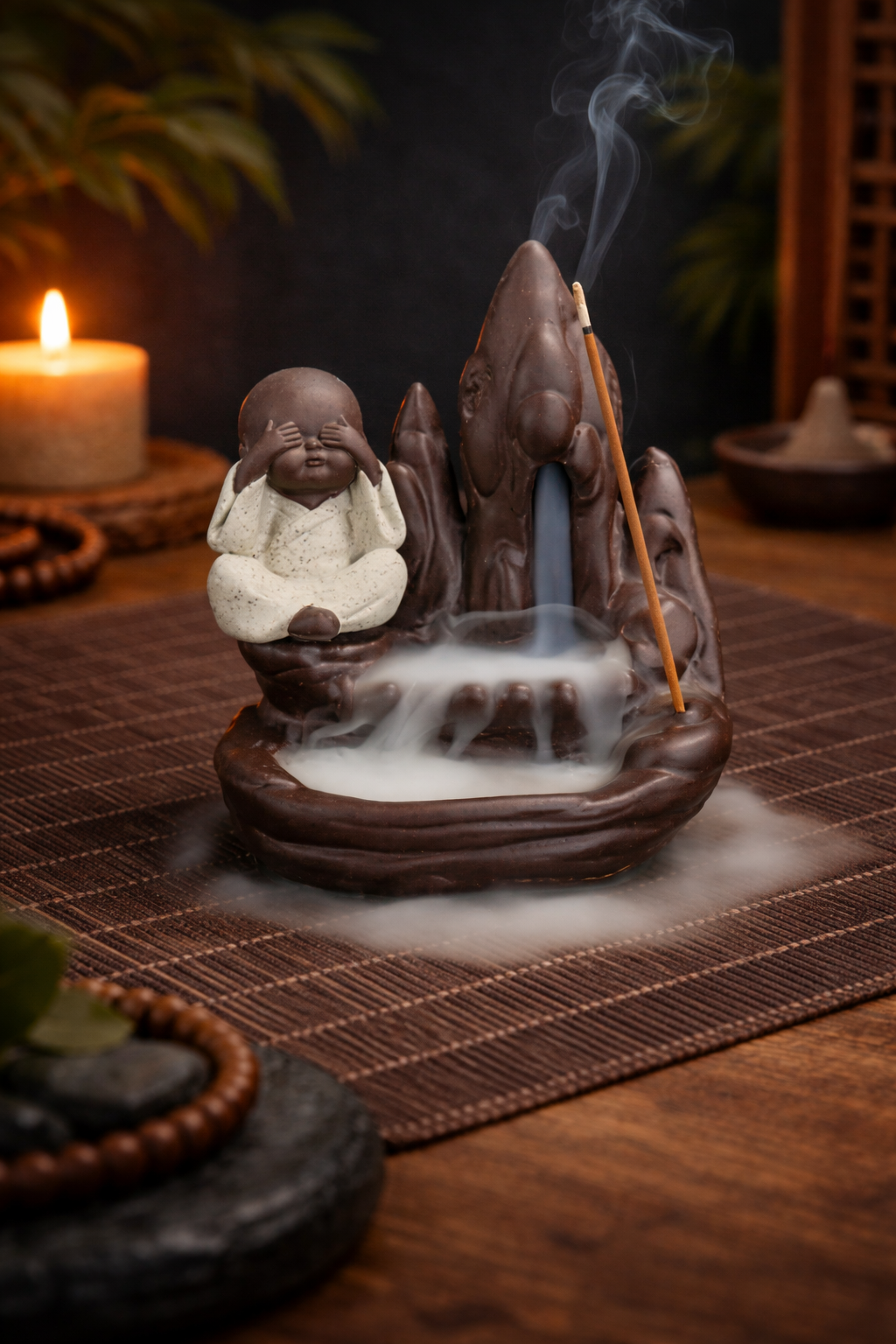Backflow incense burner