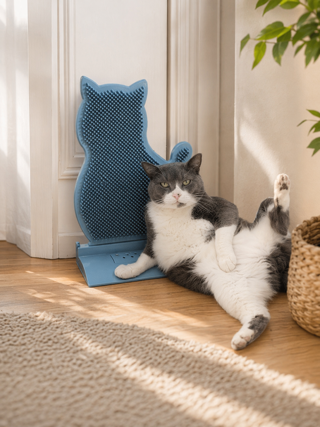 Brosse Murale Chat – Auto-Massage & Bien-être naturel