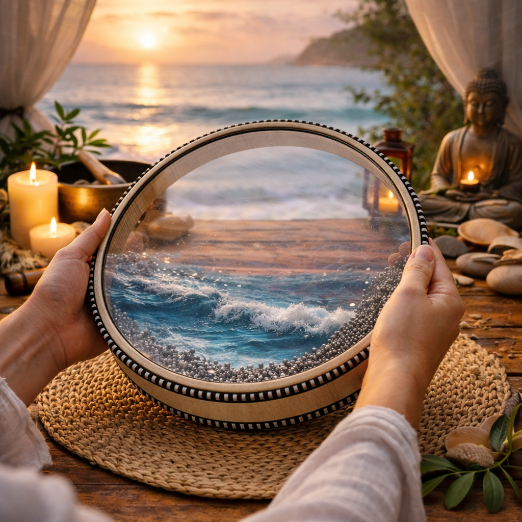 Tambour Océan de Méditation – Son Relaxant des Vagues
