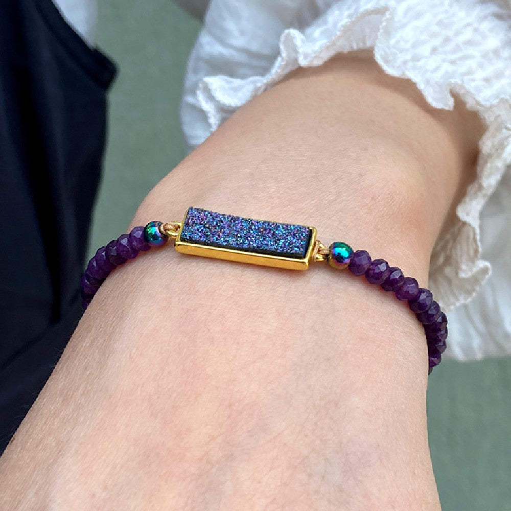 Bracelet lithothérapie, intuition et harmonie