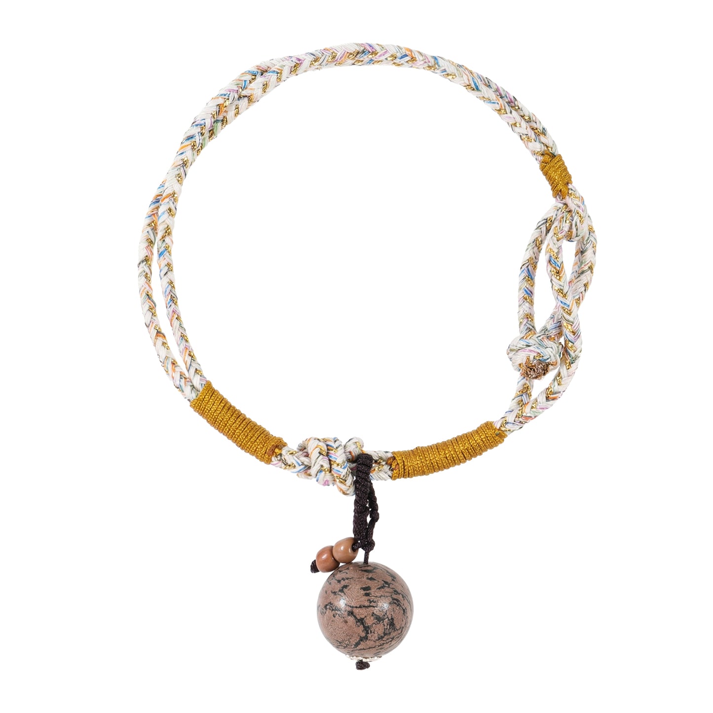 Bracelet tressé bien-être en bois de santal & bois d’agar – Ancrage & harmonie intérieure