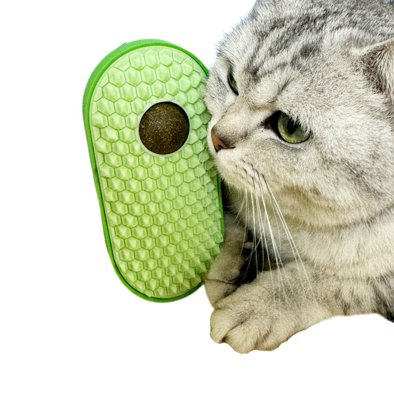 Rituel Harmonia™ – Brosse Bien-Être & Catnip pour Chat