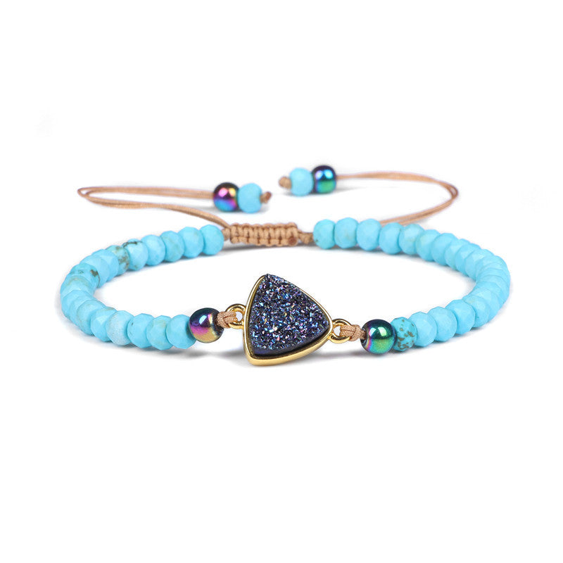Bracelet Vibratoire 528 Hz – Amour & Guérison – Pierre Turquoise Naturelle