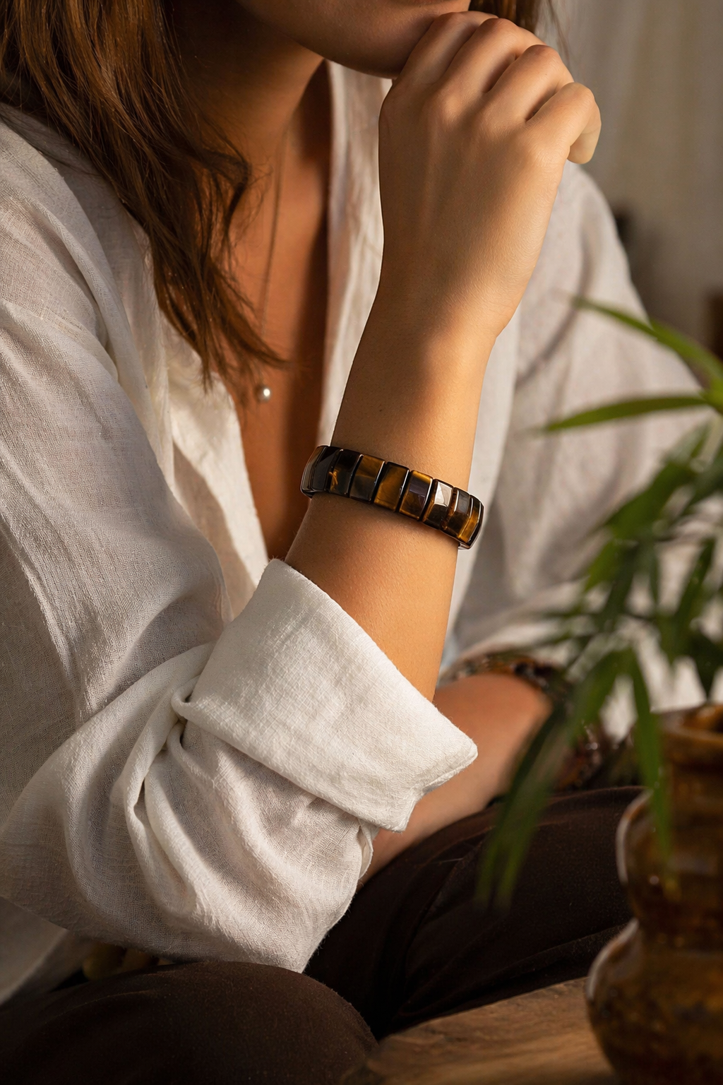Bracelet Harmonia 417 Hz – Transformation & Passage à l’Action (Œil de Tigre Naturel)